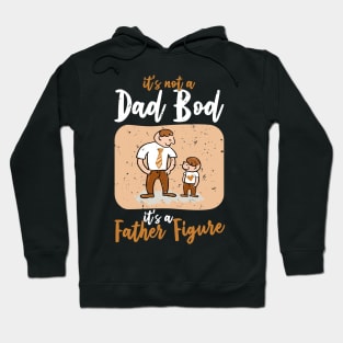 Dad Bod | White And Brown Text Funny Dad Hoodie